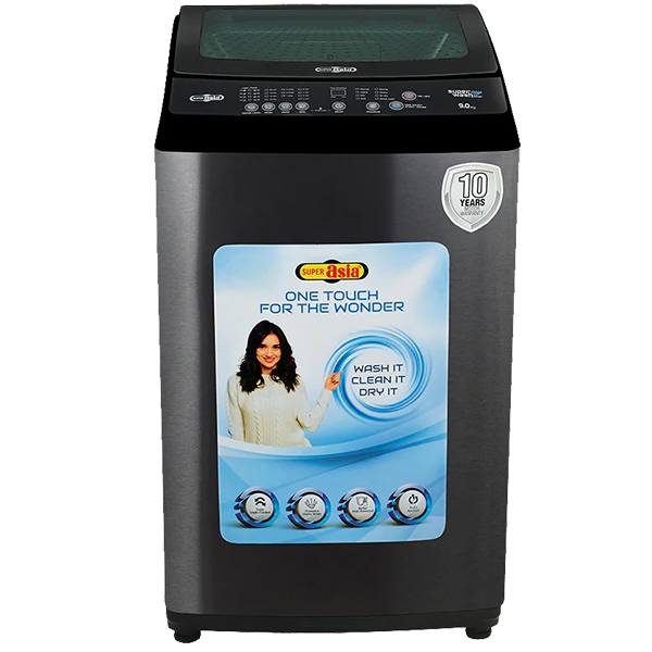 Super Asia SA-809G Auto 9kg Top Load Washing Machine