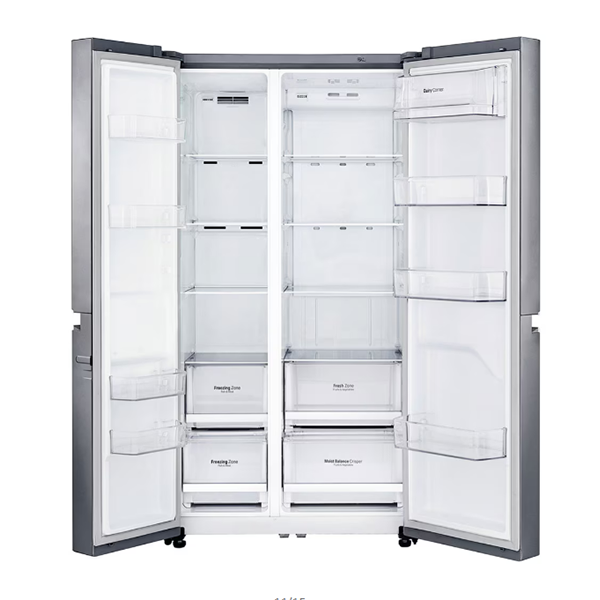 LG 257SLLV 22Cft Inverter Side by Side No Frost Refrigerator