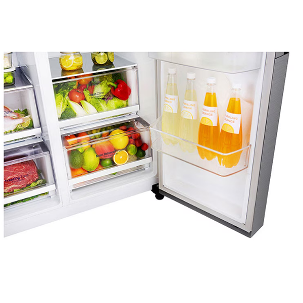 LG GR-L247SLKV 22Cft Inverter Side By Side Refrigerator