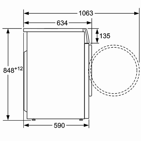 LG F2J6HGP2S 7kg Washer 4Kg Dryer Front Load Washing Machine