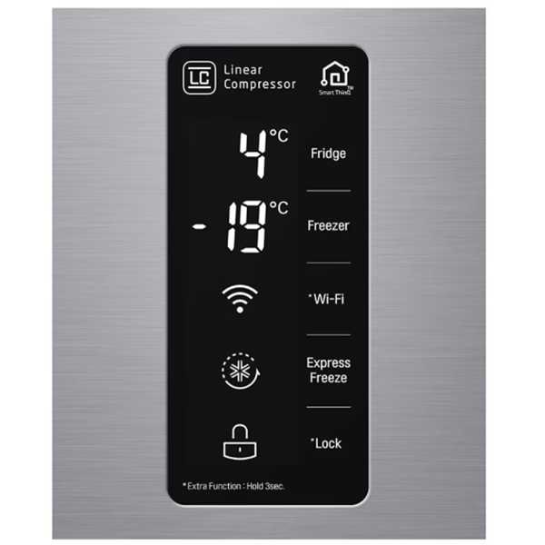LG 257SLLV 22Cft Inverter Side by Side No Frost Refrigerator