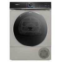Siemens WQ45B2BXGC iQ700 9kg Silver inox Heat Pump Tumble Dryer