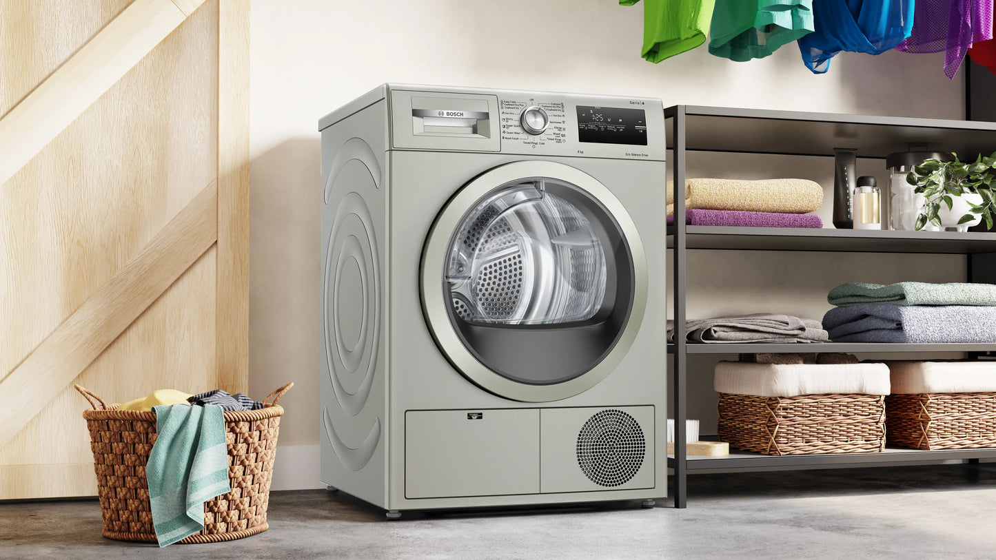 Bosch WTN86202ME Condenser Tumble Dryer – Fast & Gentle Fabric Drying