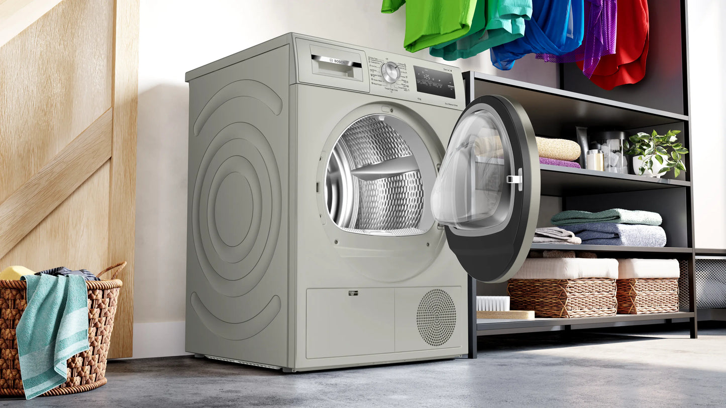 Bosch WTN86202ME Condenser Tumble Dryer – Fast & Gentle Fabric Drying