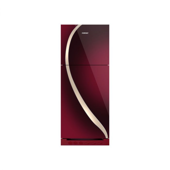 Homage 47222 Glass Door Red Refrigerator | 9 Cubic