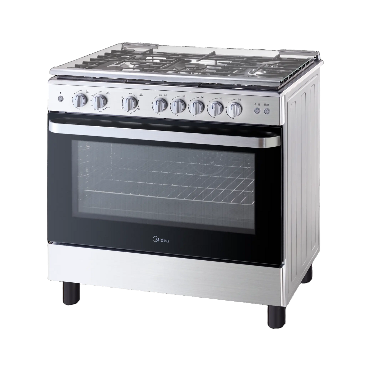 Midea MFO-MG36LE(SS) Gas Cooker  | XpressGrill Infrared Burner 90 Cm