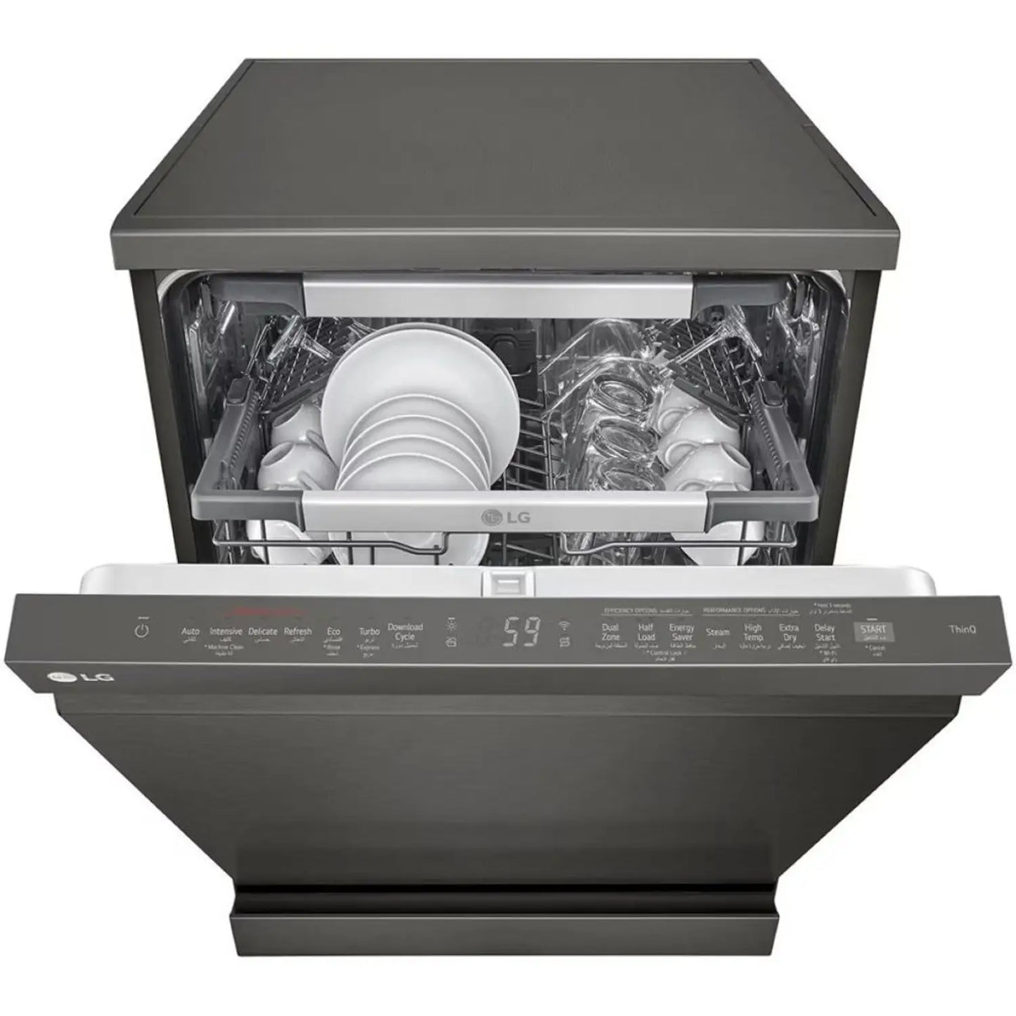 LG DFC335HD 14 Place Dishwasher – Smart Steam Cleaning & Ultra Quiet Performance